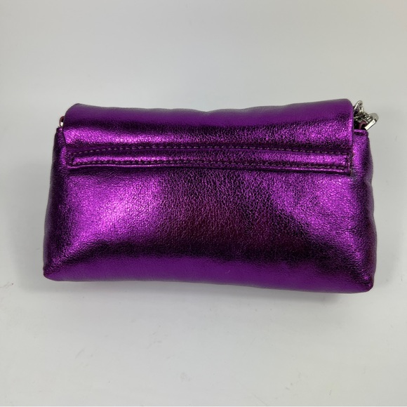 ZARA Purple Metallic Effect Chain Crossbody Bag NWT - Picture 11 of 15
